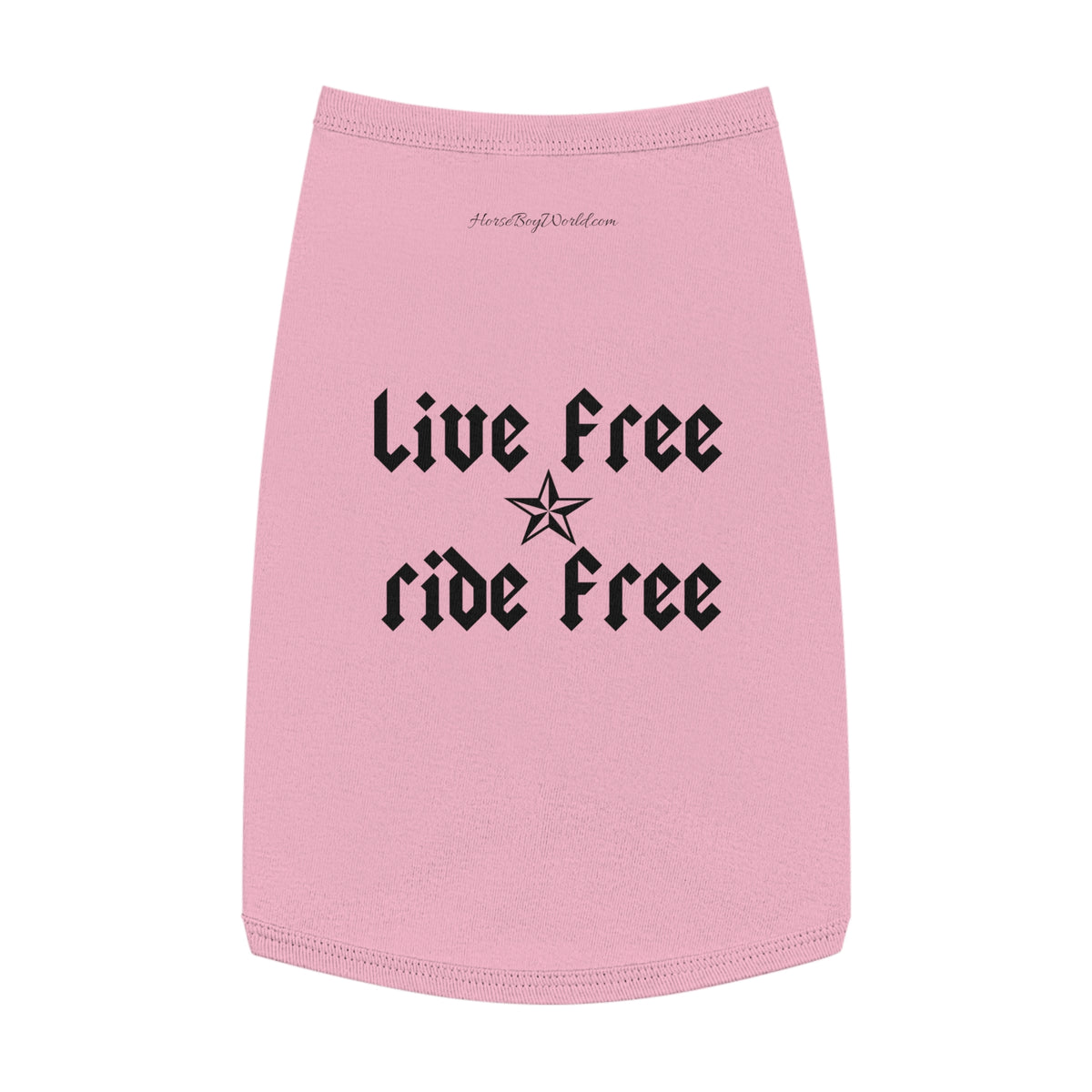 Live Free Ride Free Pet Tank Top