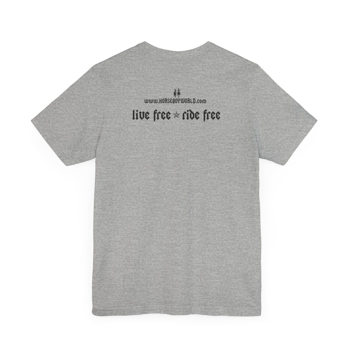 Horse Boy - Live Free Ride Free - Light colors -  Unisex Jersey Short Sleeve Tee