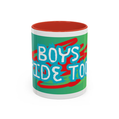 Boys Ride Too - US -  Coffee Mug (11, 15oz)
