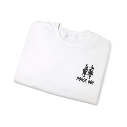 Horse Boy Logo Small - Unisex Heavy Blend™ Crewneck Sweatshirt