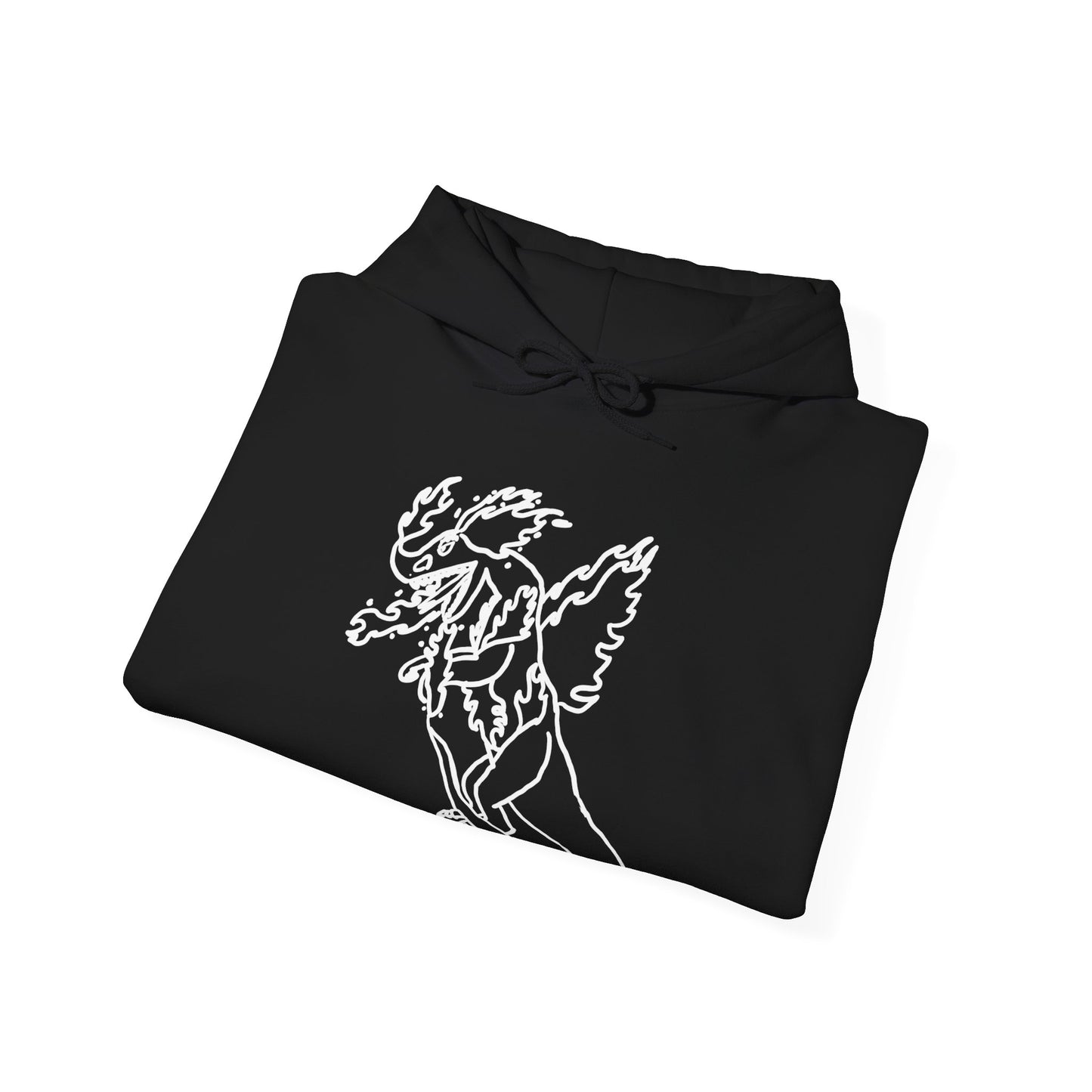 FireBlizzard - Designed by Kyrion age 7 - white - Unisex Heavy Blend™ Hooded Sweatshirt