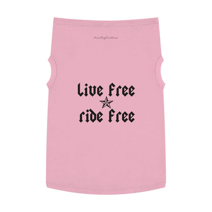 Live Free Ride Free Pet Tank Top
