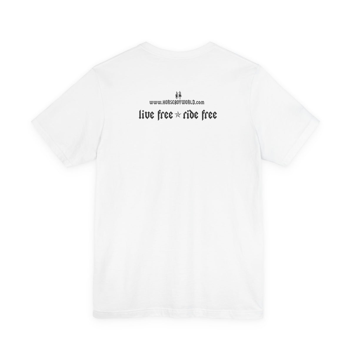 Horse Boy - Live Free Ride Free - Light colors -  Unisex Jersey Short Sleeve Tee