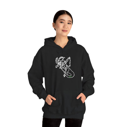 FireBlizzard - Designed by Kyrion age 7 - white - Unisex Heavy Blend™ Hooded Sweatshirt