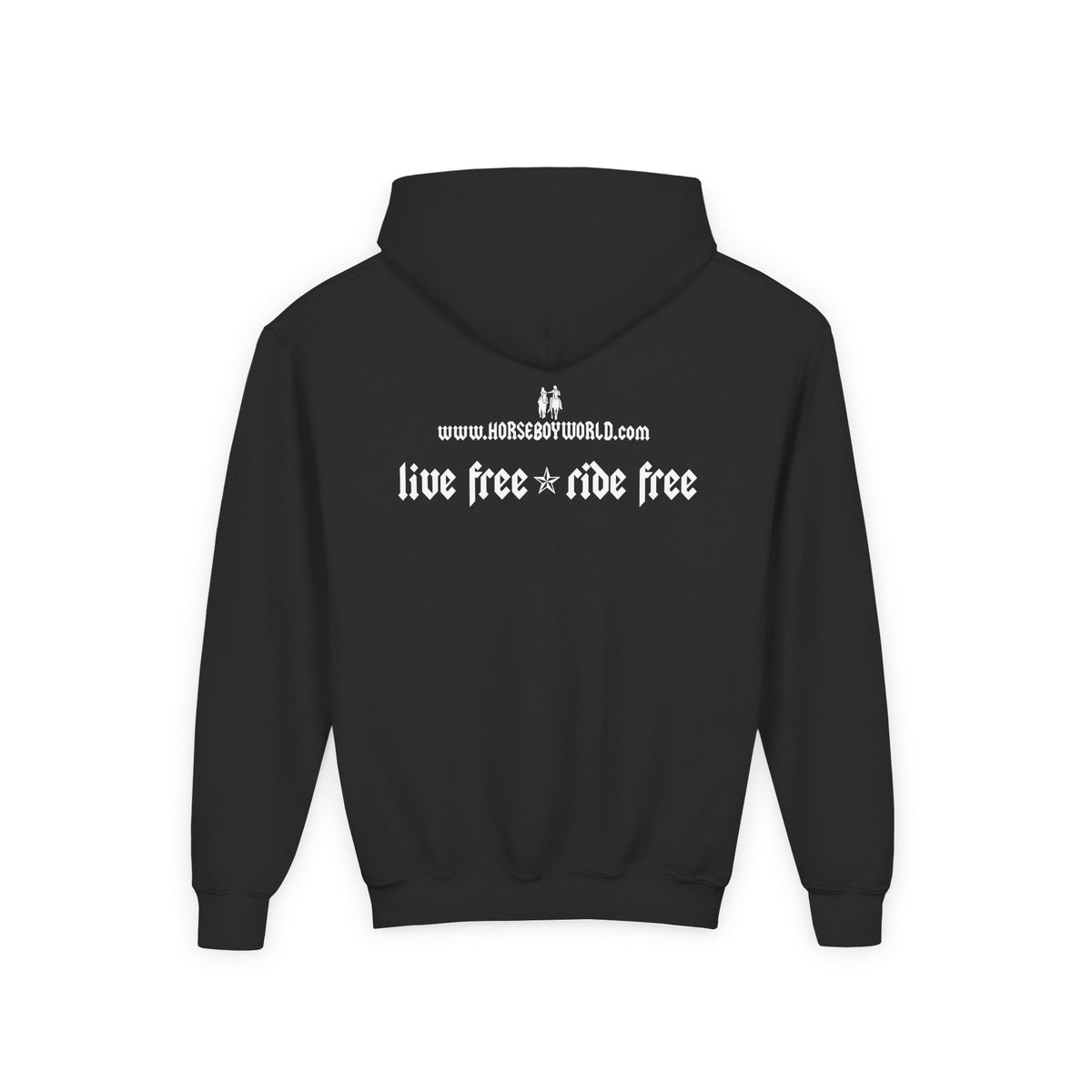 Live Free Ride Free - Youth Heavy Blend Hooded Sweatshirt