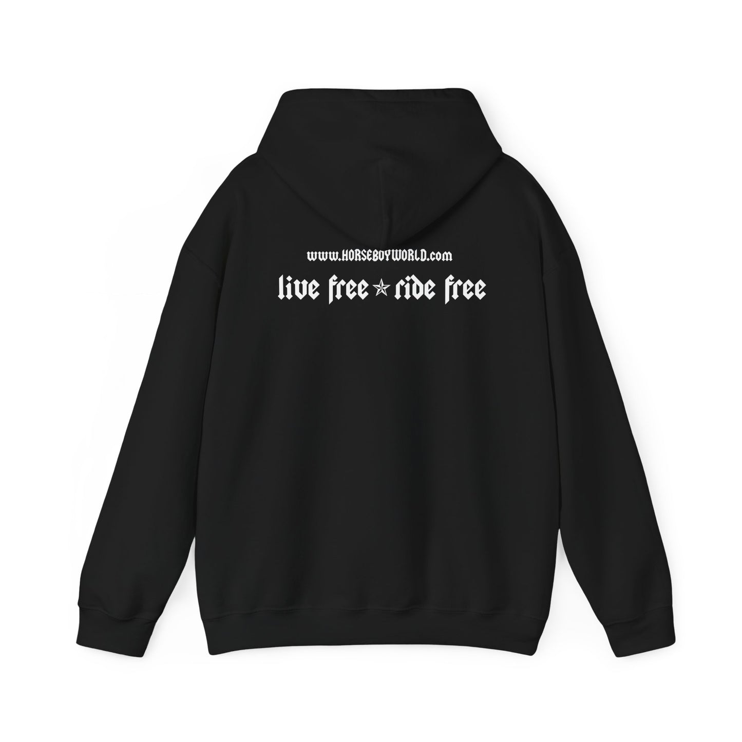 Horse Boy - Live Free Ride Free - Unisex Heavy Blend™ Hooded Sweatshirt