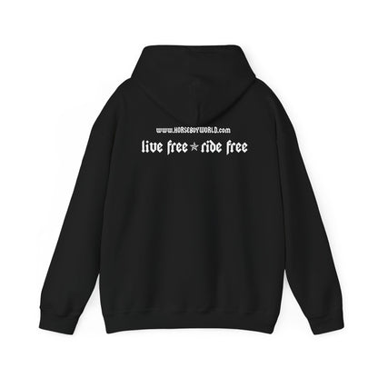Horse Boy - Live Free Ride Free - Unisex Heavy Blend™ Hooded Sweatshirt