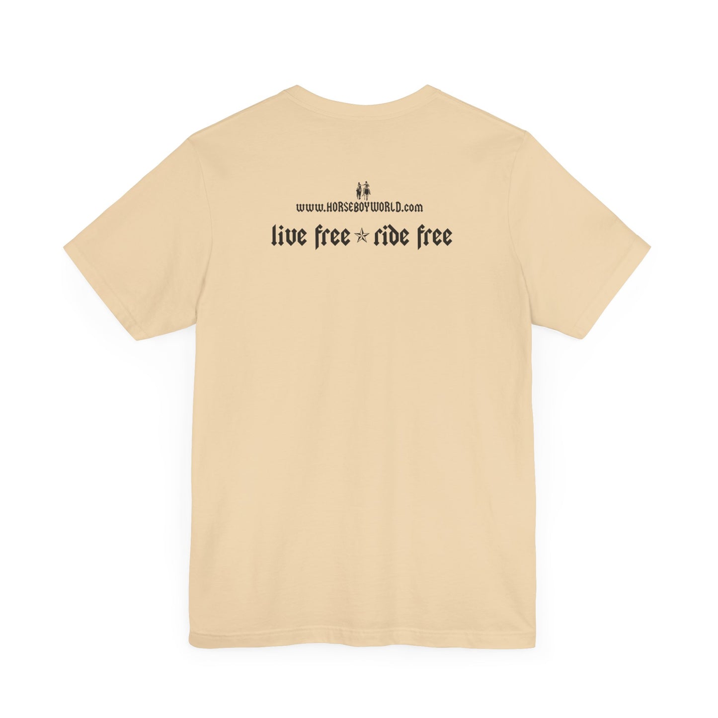 Horse Boy - Live Free Ride Free - Light colors -  Unisex Jersey Short Sleeve Tee