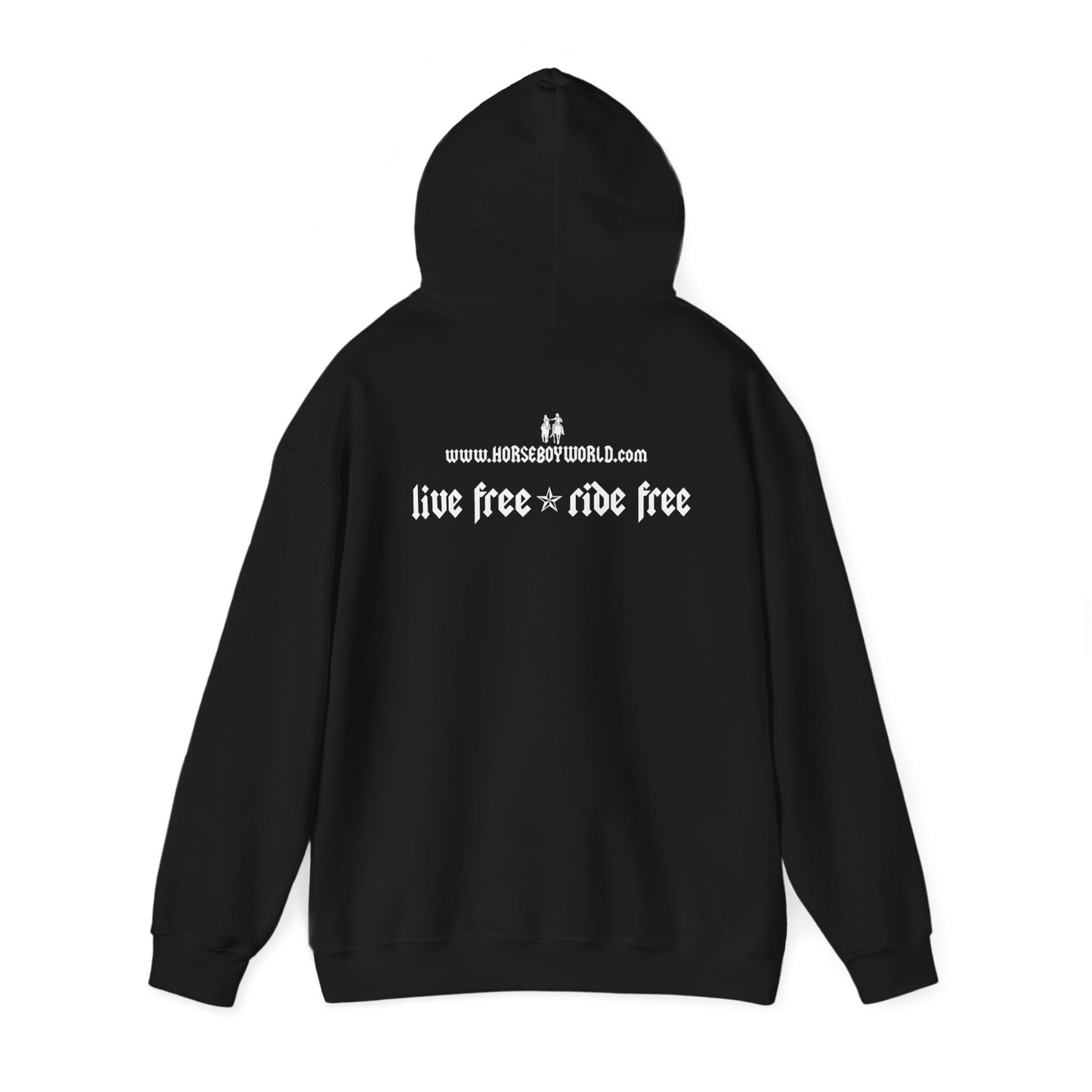 Horse Boy - Live Free Ride Free - Unisex Heavy Blend™ Hooded Sweatshirt