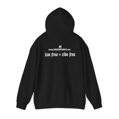 Horse Boy - Live Free Ride Free - Unisex Heavy Blend™ Hooded Sweatshirt