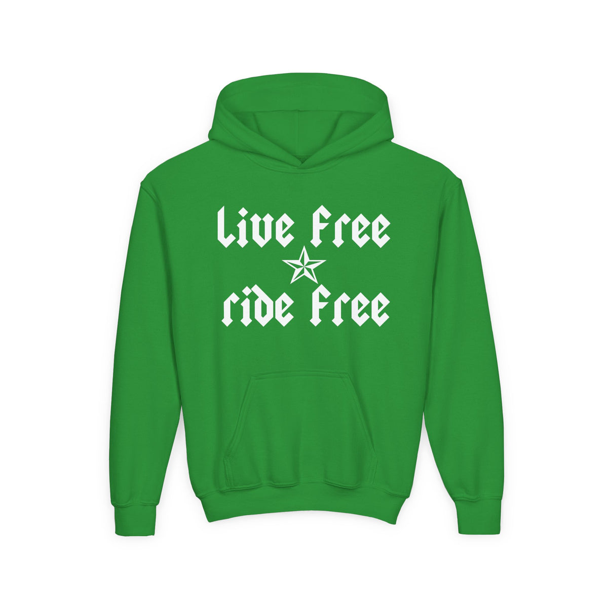 Live Free Ride Free - Youth Heavy Blend Hooded Sweatshirt