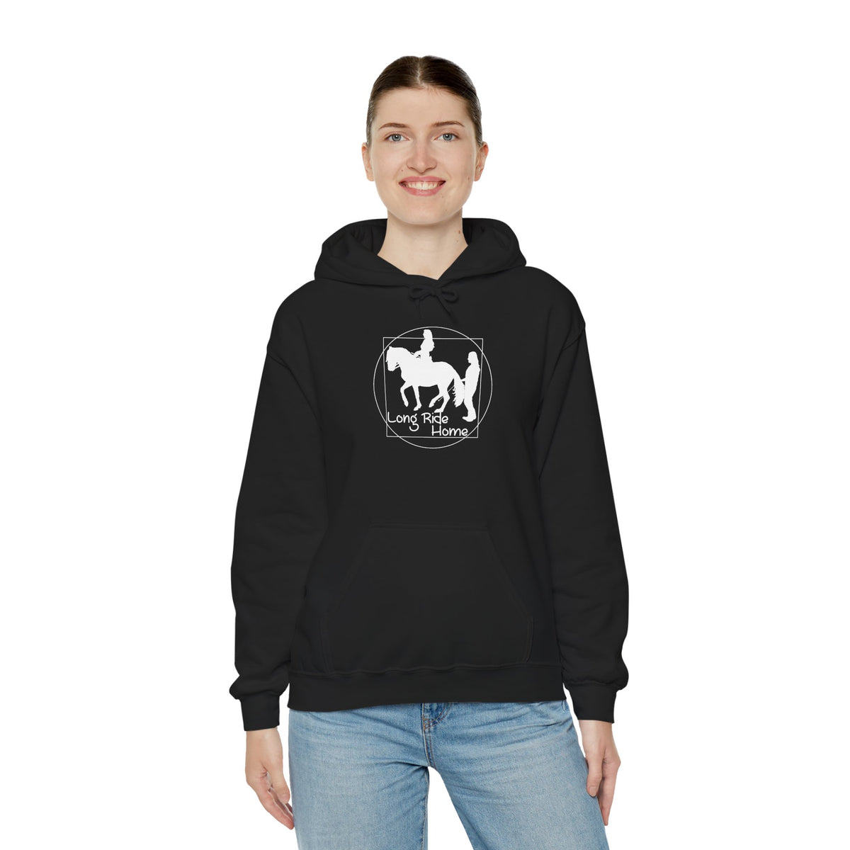 Long Ride Home White Logo Hoodie