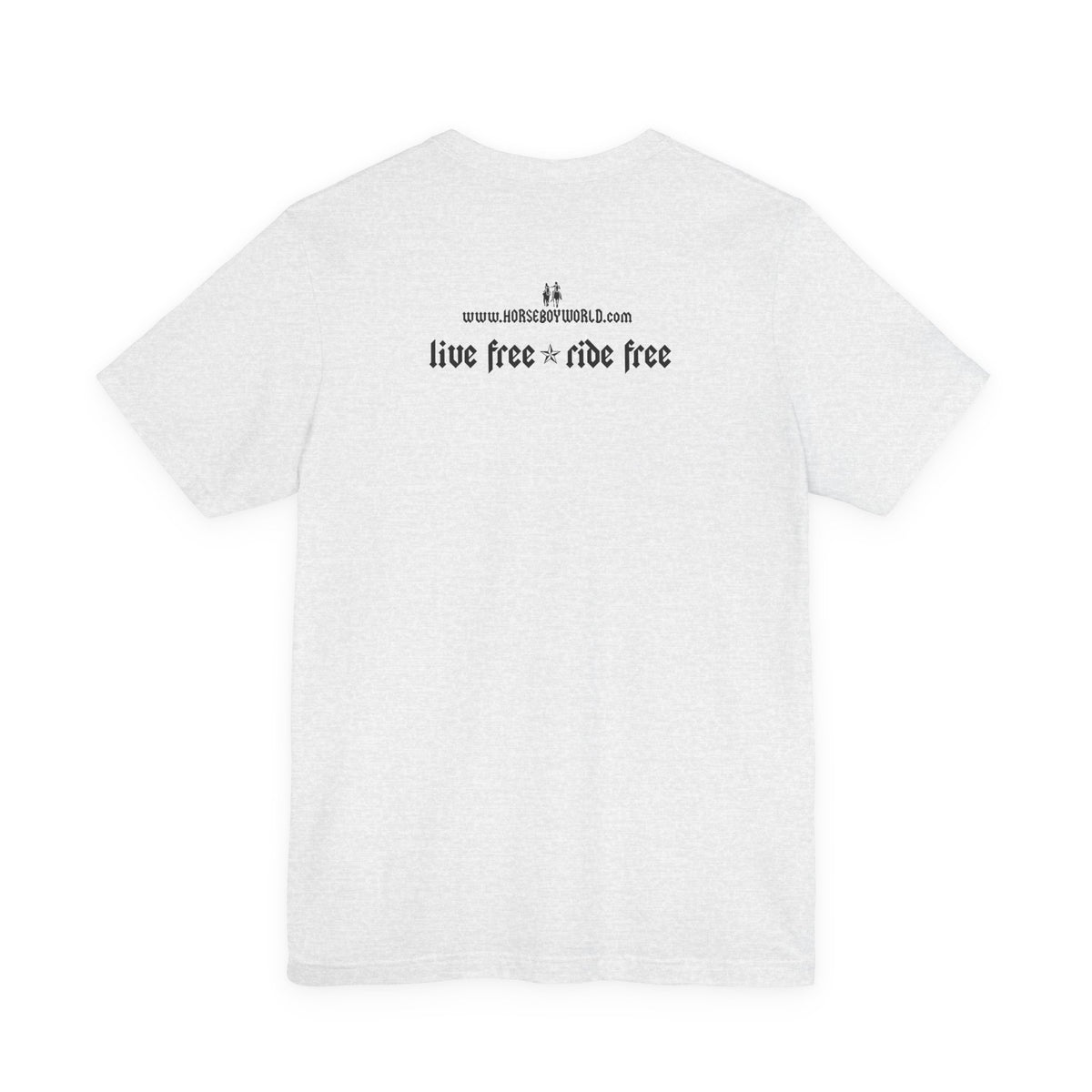 Horse Boy - Live Free Ride Free - Light colors -  Unisex Jersey Short Sleeve Tee