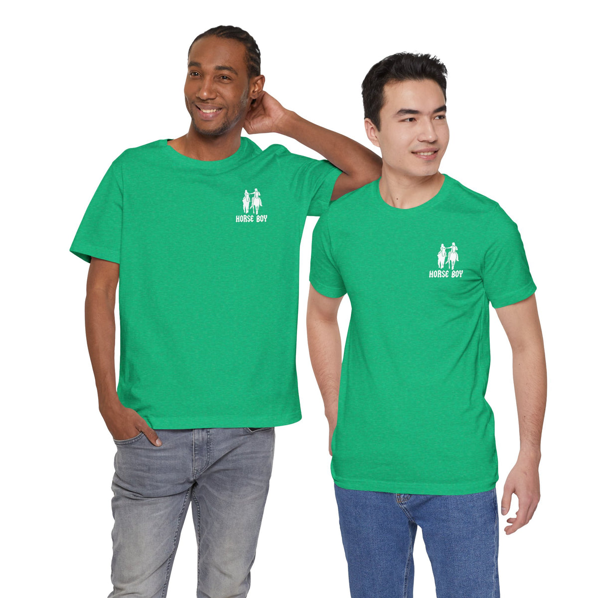 Horse Boy Small White Logo T-Shirt