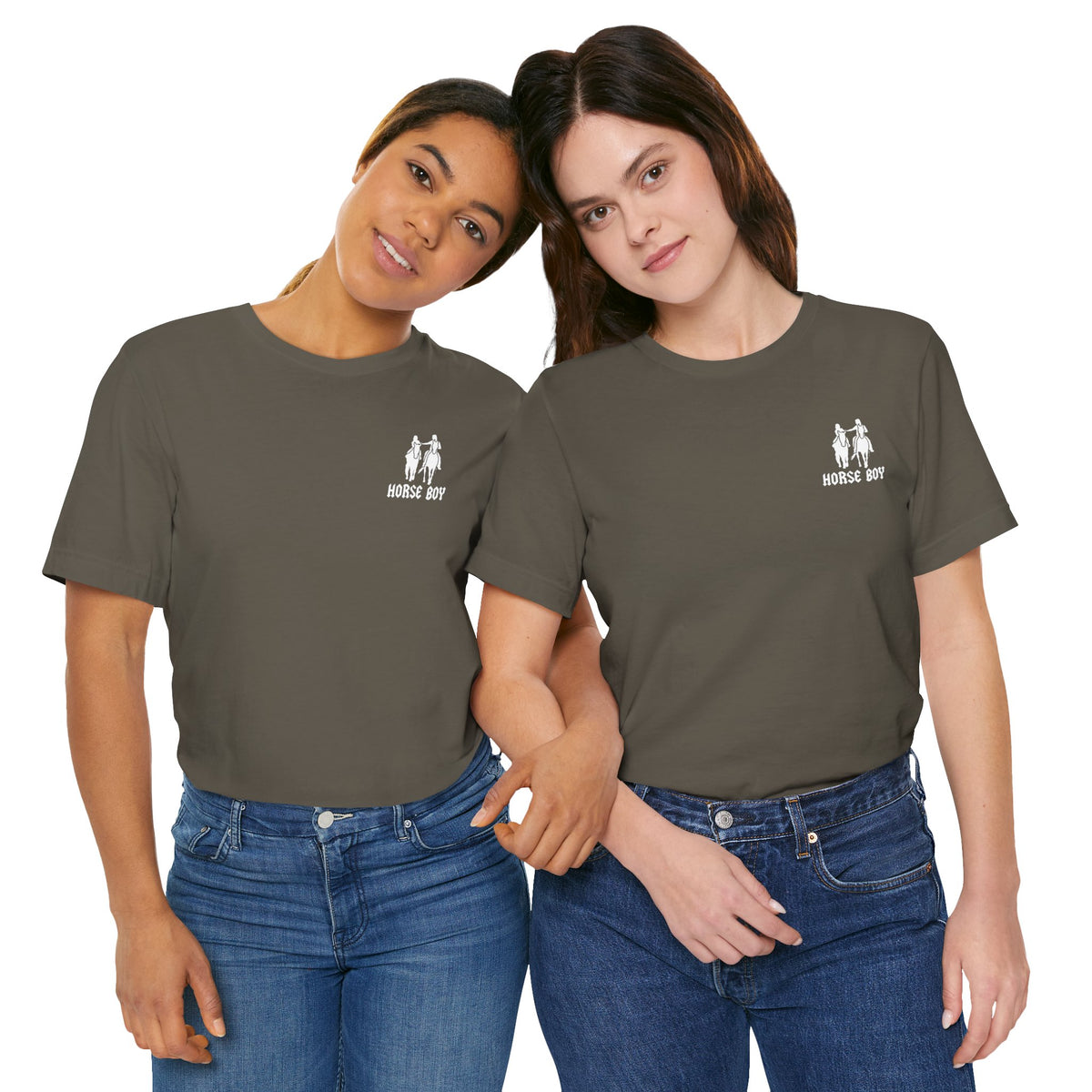 Horse Boy Small White Logo T-Shirt