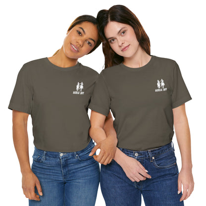 Horse Boy Small White Logo T-Shirt