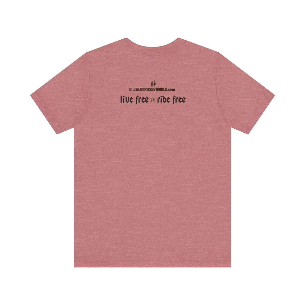 Horse Boy - Live Free Ride Free - Light colors -  Unisex Jersey Short Sleeve Tee