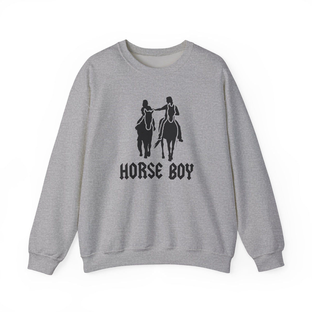 Horse Boy Crewneck Sweatshirt — 'Horse Boy' Graphic with 'Live Free • Ride Free' Back Print