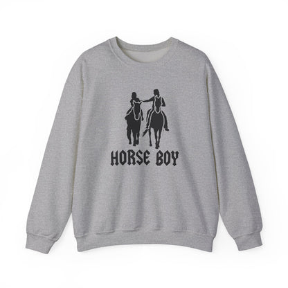 Horse Boy Crewneck Sweatshirt — 'Horse Boy' Graphic with 'Live Free • Ride Free' Back Print