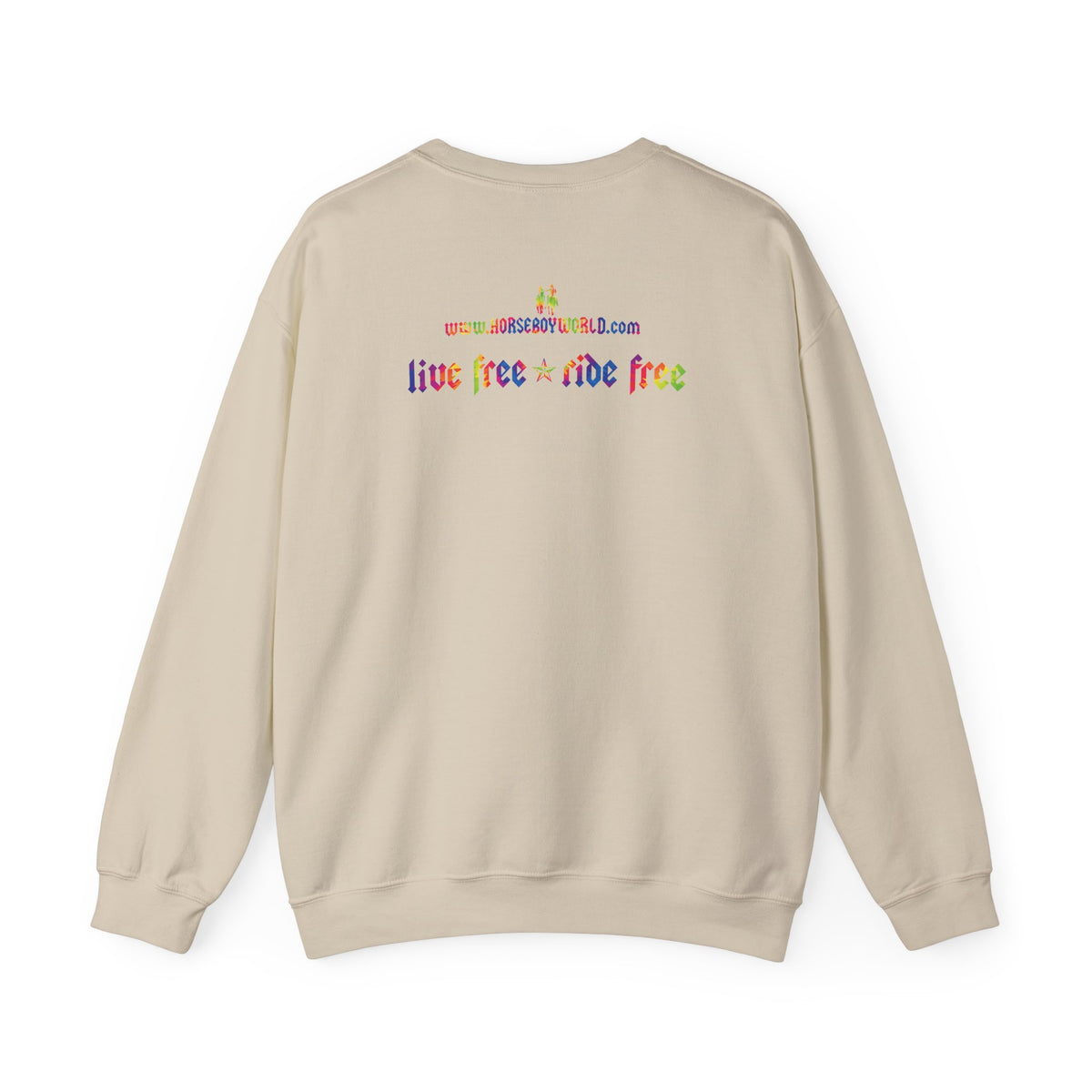 Live Free Ride Free Tie Dye Unisex Heavy Blend™ Crewneck Sweatshirt