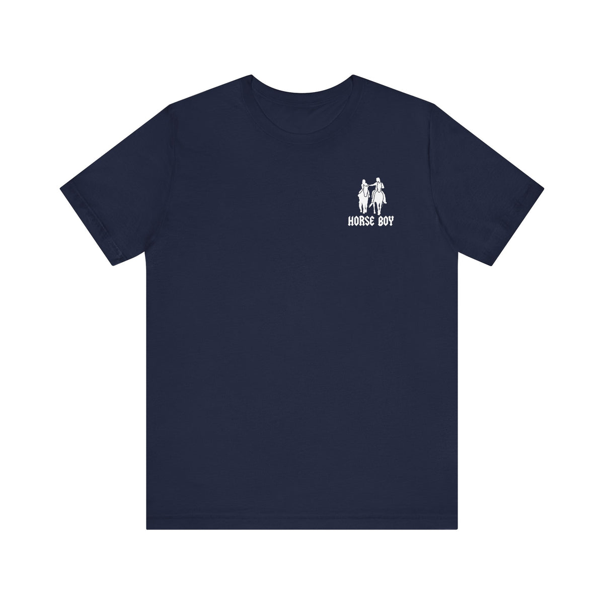 Horse Boy Small White Logo T-Shirt