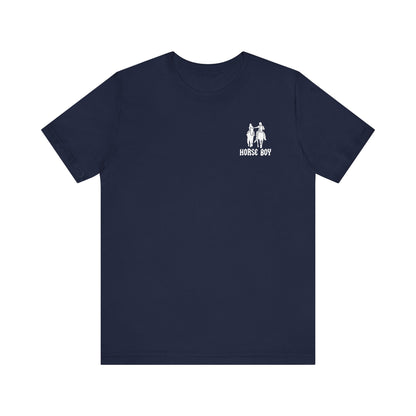 Horse Boy Small White Logo T-Shirt