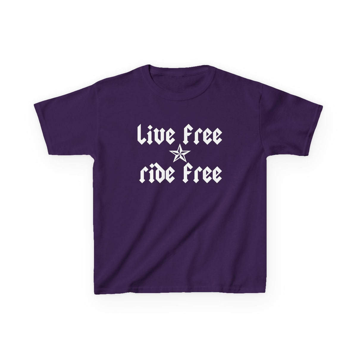 Live Free Ride Free - Kids Heavy Cotton™ Tee