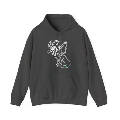 FireBlizzard - Designed by Kyrion age 7 - white - Unisex Heavy Blend™ Hooded Sweatshirt