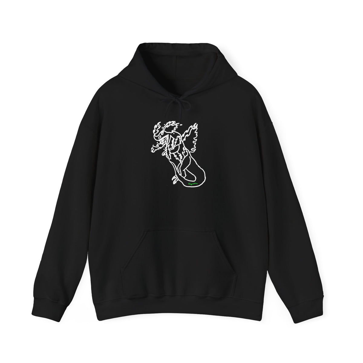 FireBlizzard - Designed by Kyrion age 7 - white - Unisex Heavy Blend™ Hooded Sweatshirt