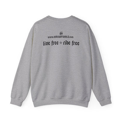 Horse Boy Logo Small - Unisex Heavy Blend™ Crewneck Sweatshirt