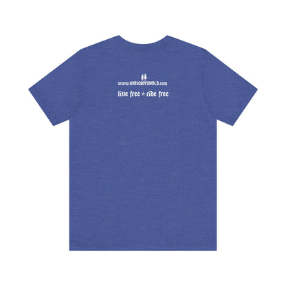 Horse Boy Small White Logo T-Shirt