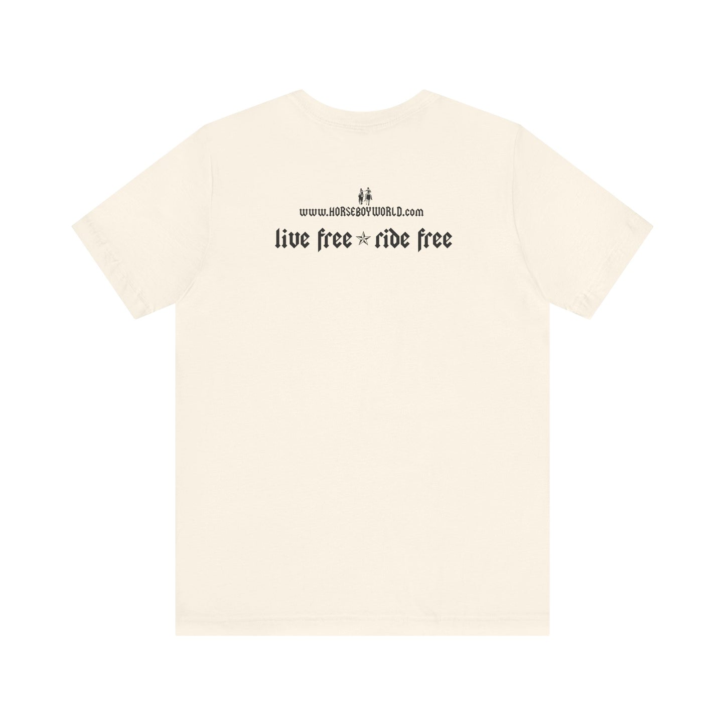 Horse Boy - Live Free Ride Free - Light colors -  Unisex Jersey Short Sleeve Tee