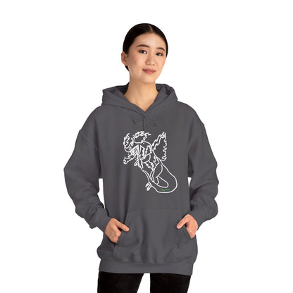 FireBlizzard - Designed by Kyrion age 7 - white - Unisex Heavy Blend™ Hooded Sweatshirt