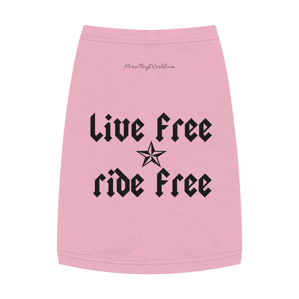 Live Free Ride Free Pet Tank Top
