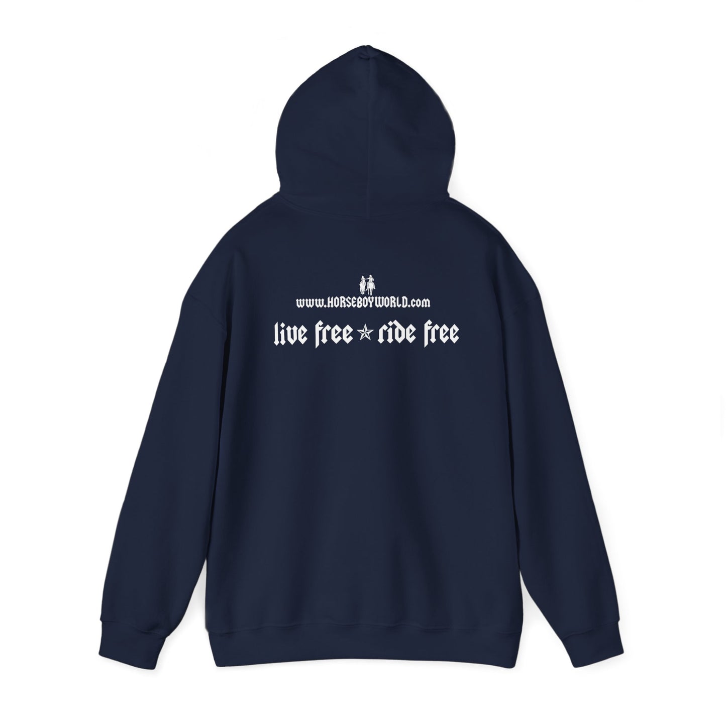 Horse Boy - Live Free Ride Free - Unisex Heavy Blend™ Hooded Sweatshirt