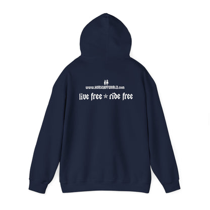 Horse Boy - Live Free Ride Free - Unisex Heavy Blend™ Hooded Sweatshirt
