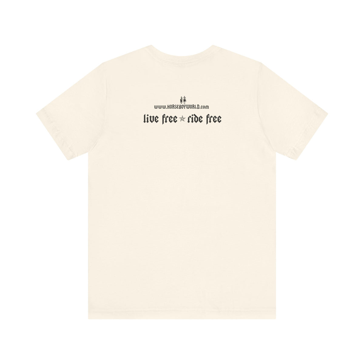 Horse Boy - Live Free Ride Free - Light colors -  Unisex Jersey Short Sleeve Tee