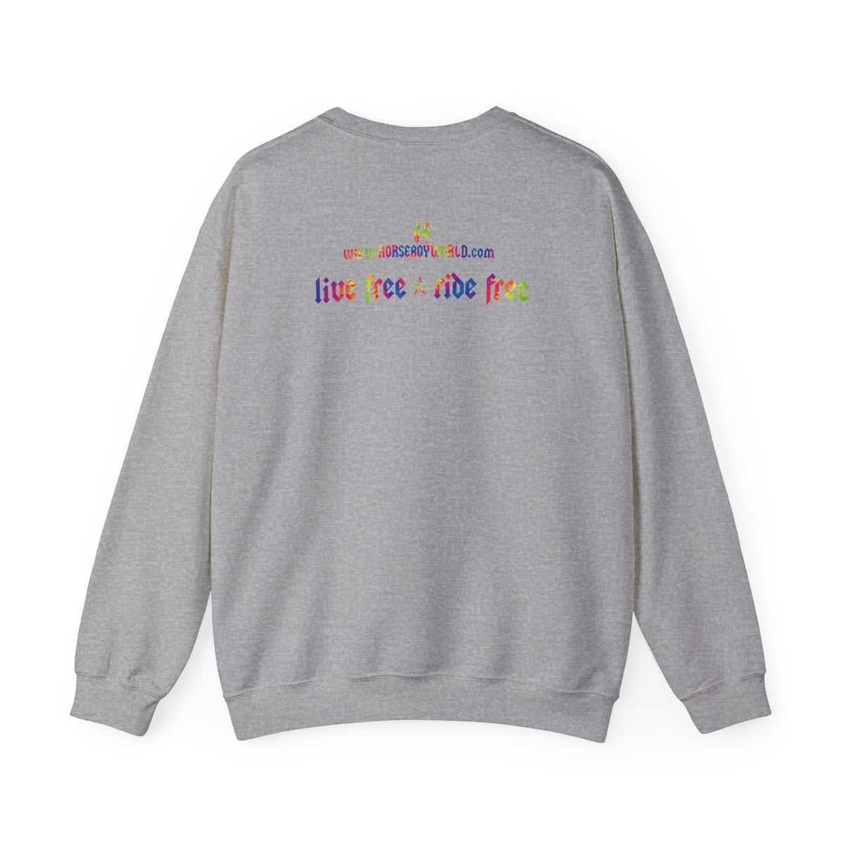 Live Free Ride Free Tie Dye Unisex Heavy Blend™ Crewneck Sweatshirt
