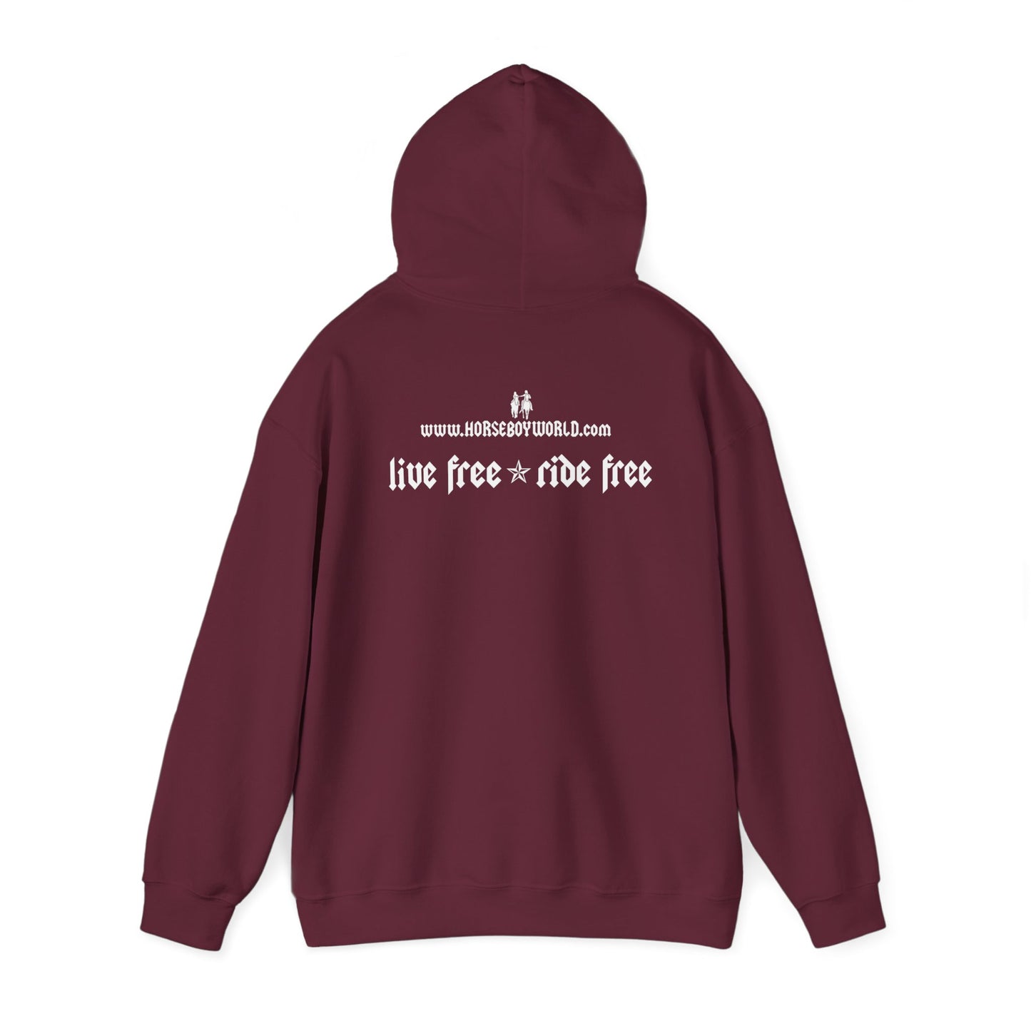 Horse Boy - Live Free Ride Free - Unisex Heavy Blend™ Hooded Sweatshirt
