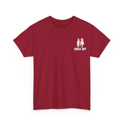 EU Printer - Horse Boy - Unisex Heavy Cotton Tee