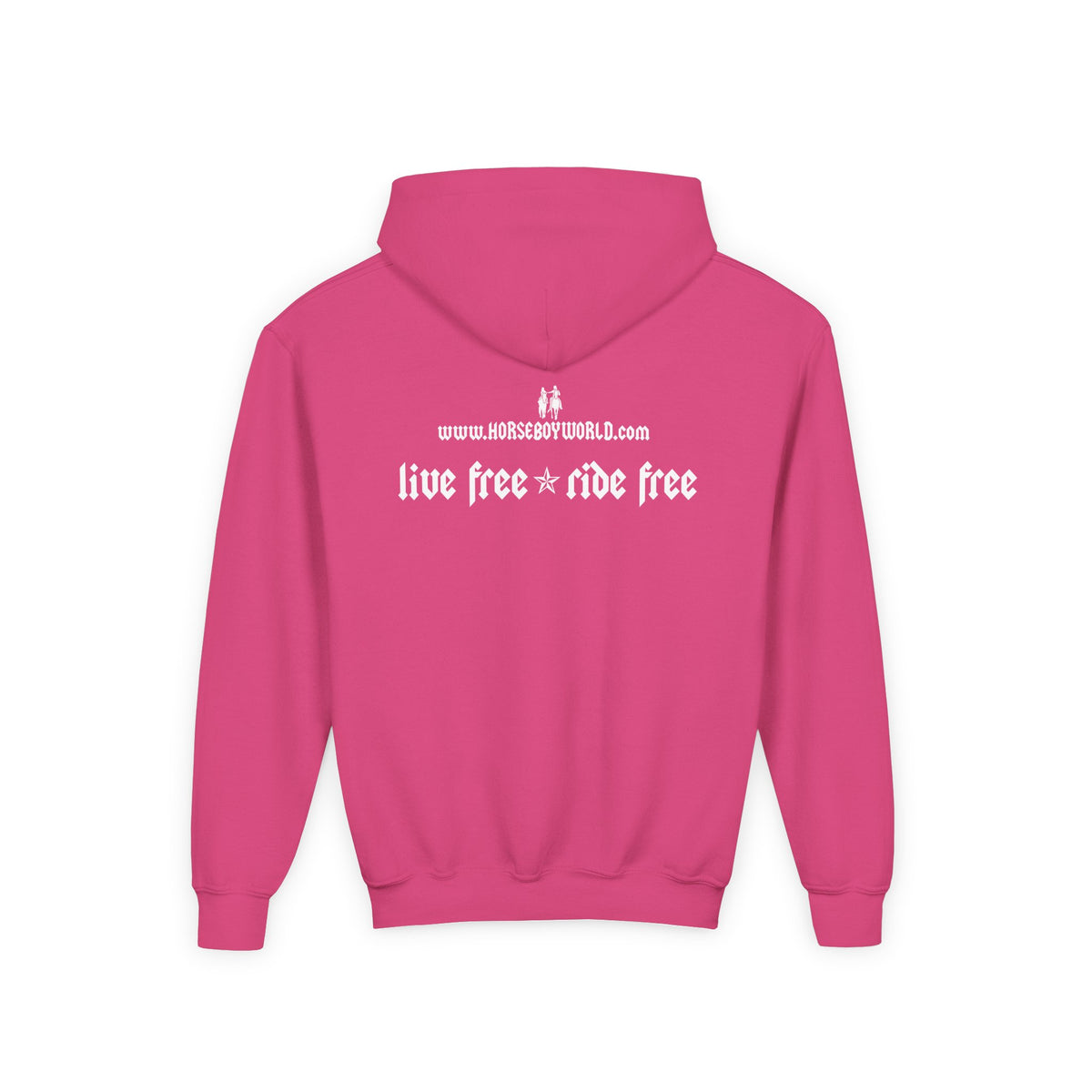 Live Free Ride Free - Youth Heavy Blend Hooded Sweatshirt