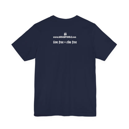 Horse Boy Small White Logo T-Shirt