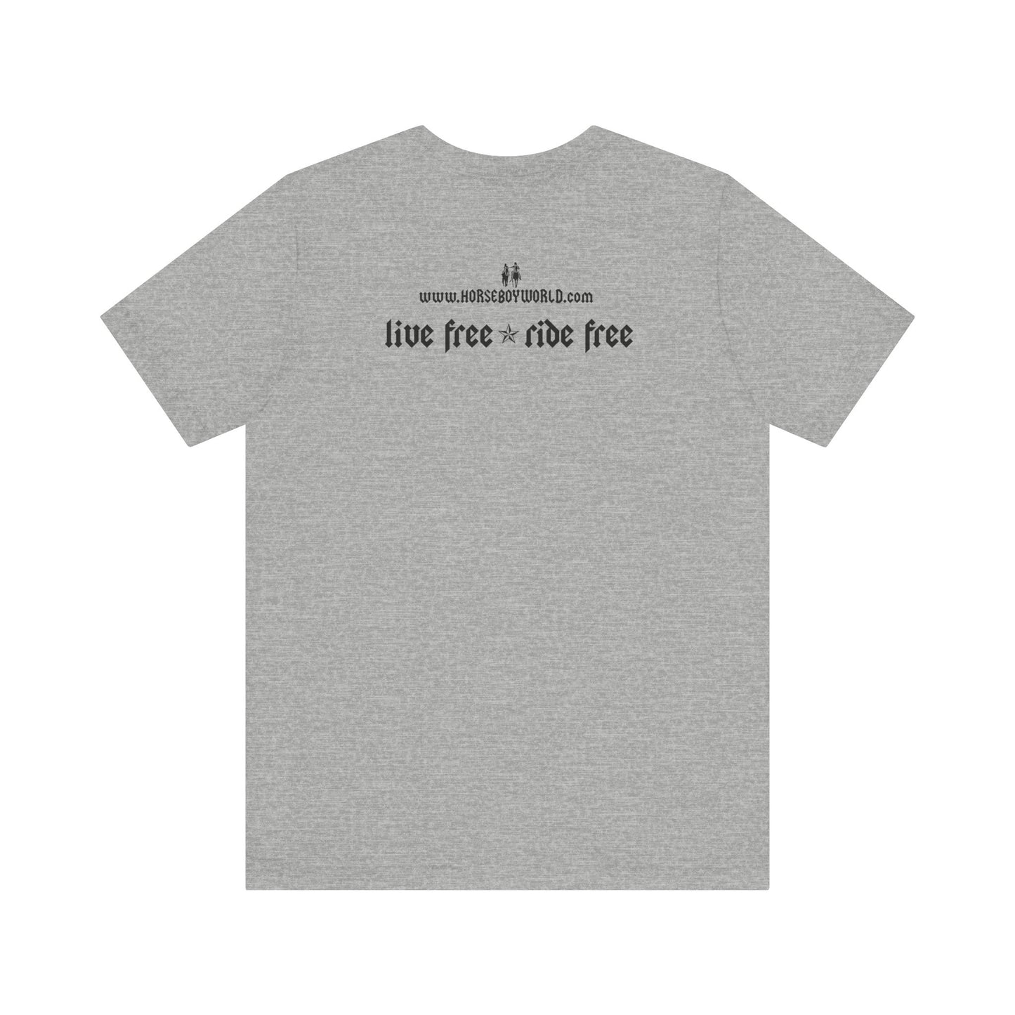 Horse Boy - Live Free Ride Free - Light colors -  Unisex Jersey Short Sleeve Tee