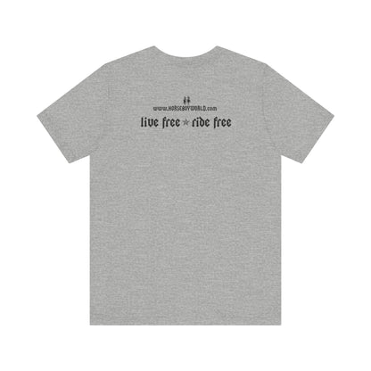Horse Boy - Live Free Ride Free - Light colors -  Unisex Jersey Short Sleeve Tee