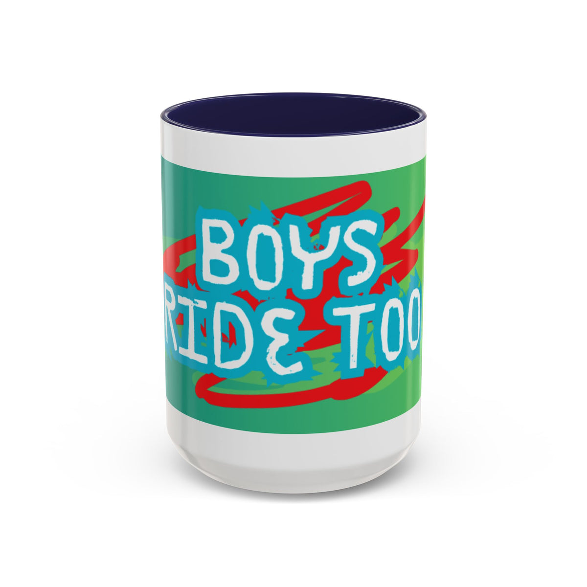 Boys Ride Too - US -  Coffee Mug (11, 15oz)