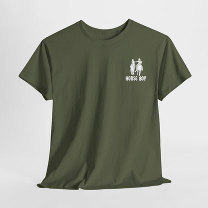EU Printer - Horse Boy - Unisex Heavy Cotton Tee