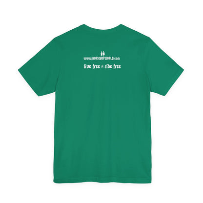 Horse Boy Small White Logo T-Shirt