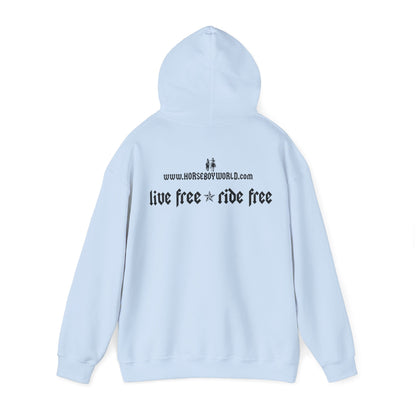 Horse Boy - Live Free Ride Free - Unisex Heavy Blend™ Hooded Sweatshirt