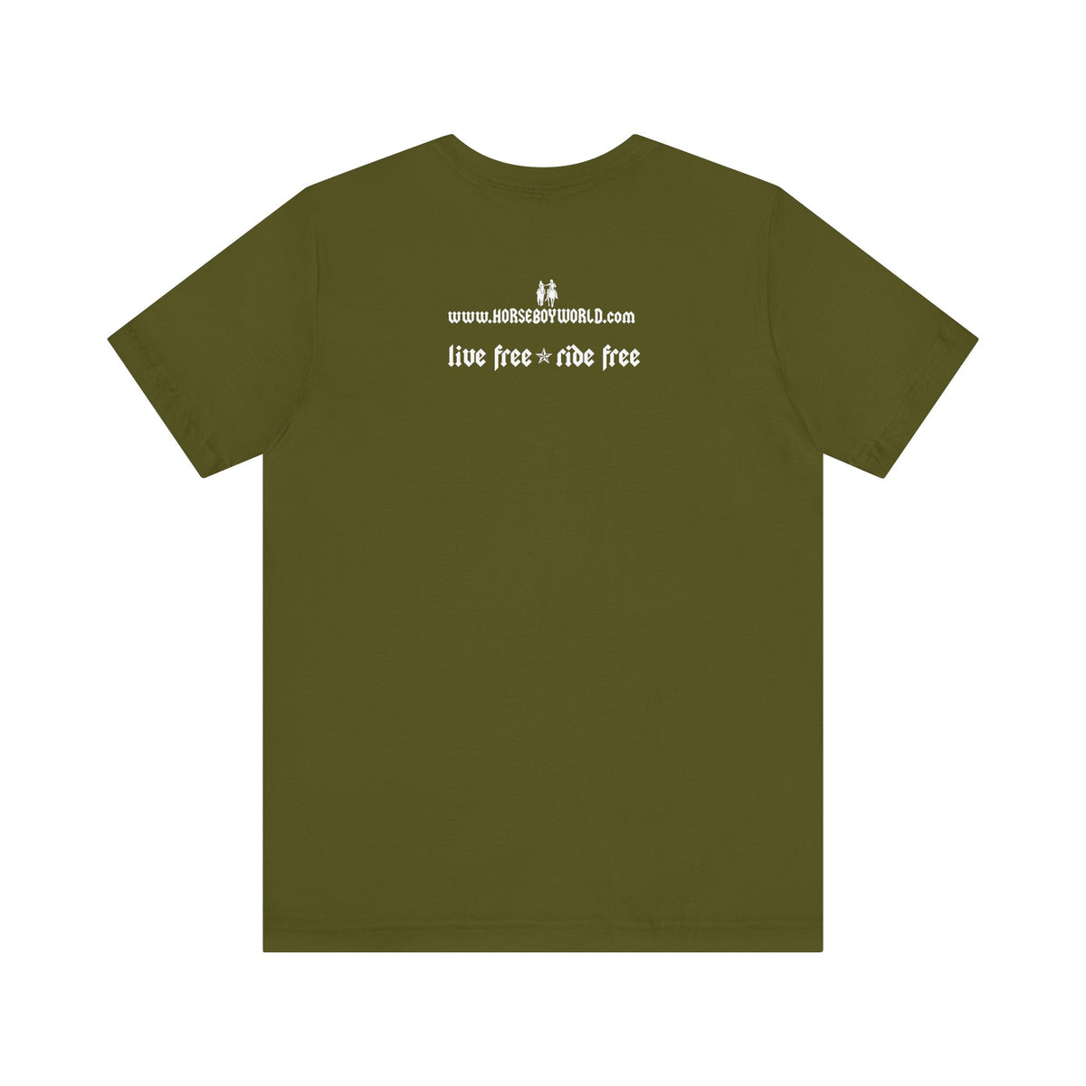 Horse Boy Small White Logo T-Shirt