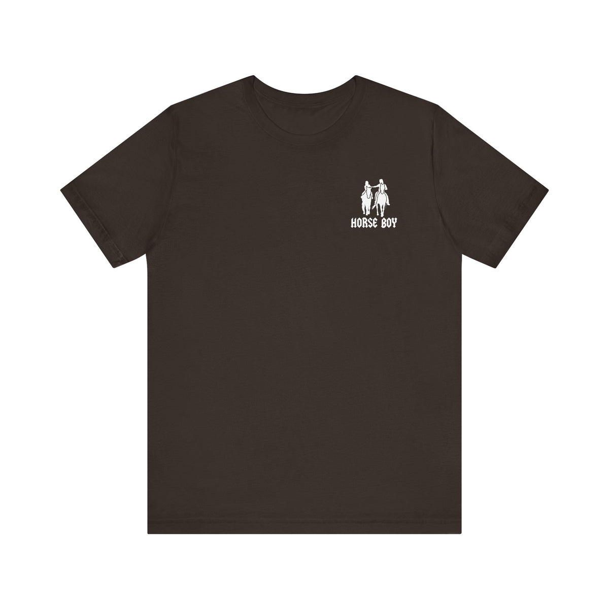 Horse Boy Small White Logo T-Shirt